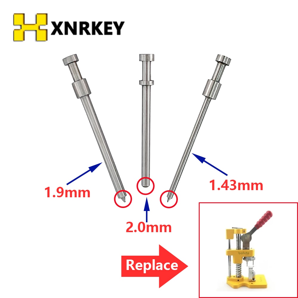 

XNRKEY для 2019 Bafute ключ инструмент для фиксации откидной ключ тиски для откидного ключа Съемник штифта слесарный инструмент 1,43/1,5/2,0 мм наперсток P