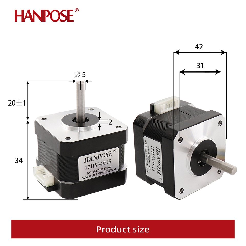 

Шаговый двигатель HANPOSE 17HS