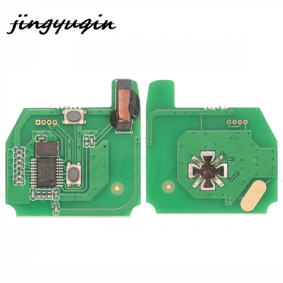 

Jingyuqin 2 кнопки умный дистанционный автомобильный брелок 5WK4876/818 433 МГц ID46 для Nissan Elgrand X-TRAIL Qashqai Navara Micra Note NV200