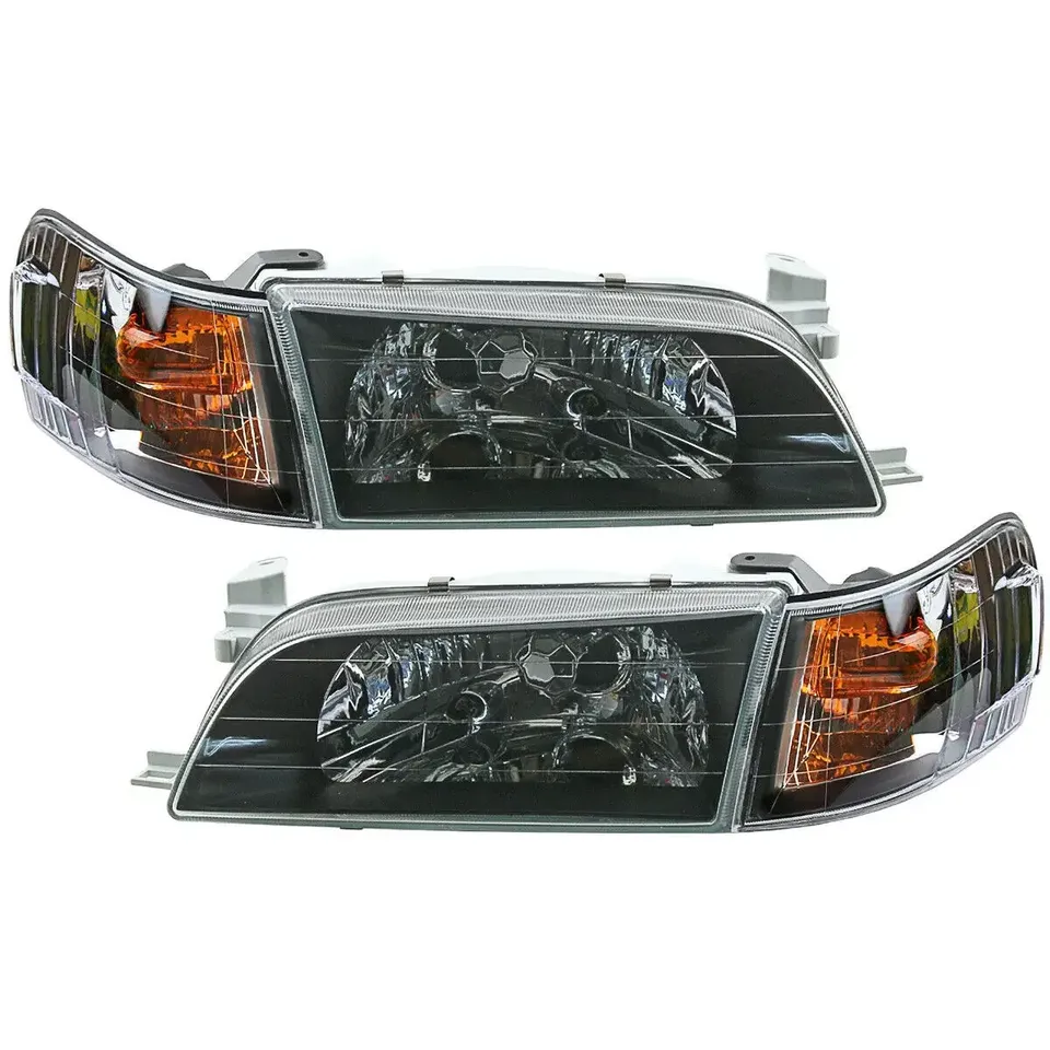

Пара левых и правых фар в сборе для Toyota Corolla AE100 E100 AE101 1992 1993-1995, передние Угловые лампы, фары, фары