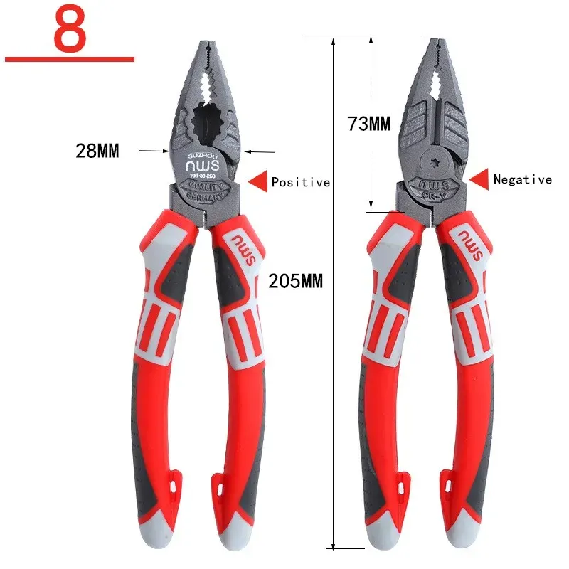 

Плоскогубцы RICHMETERS 6"/7"/8", хромованадиевая сталь
