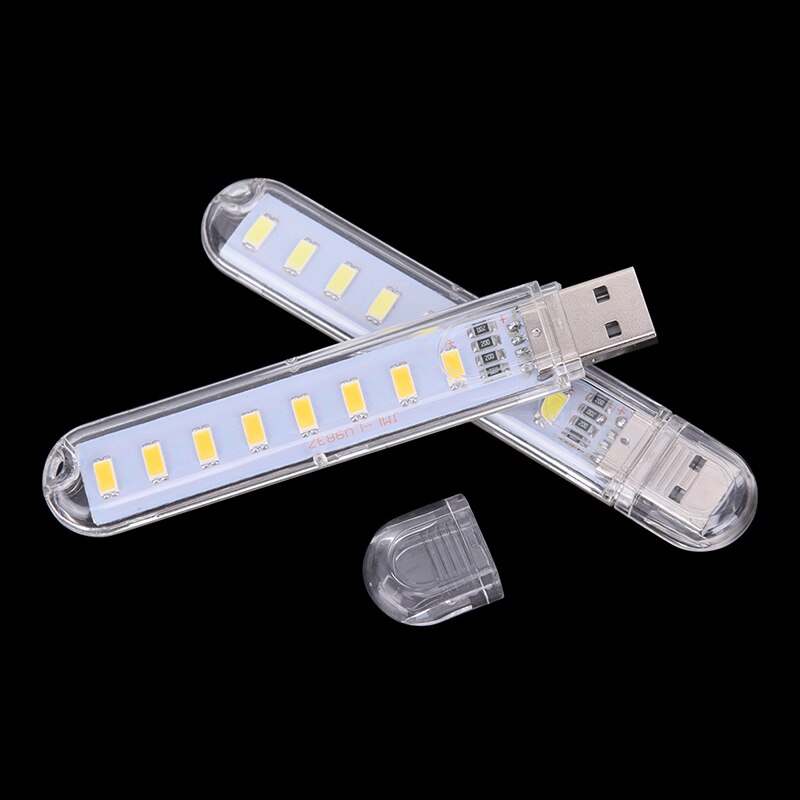 

Портативный USB книжный светильник 8 светодиодов