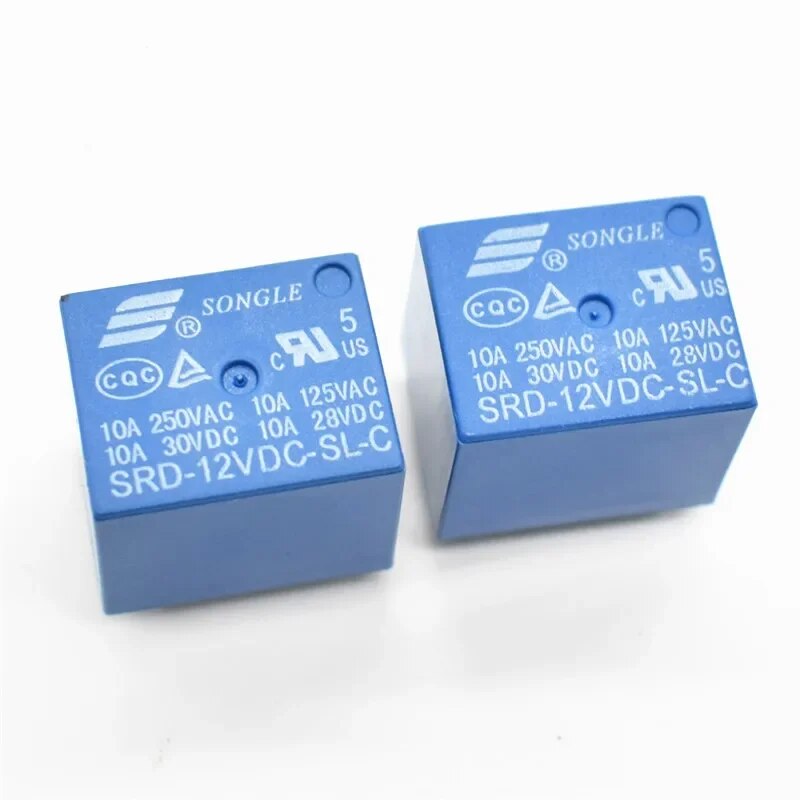 

Реле SRD-12VDC-SL-C PCB Тип 12В DC SONGLE силовое реле