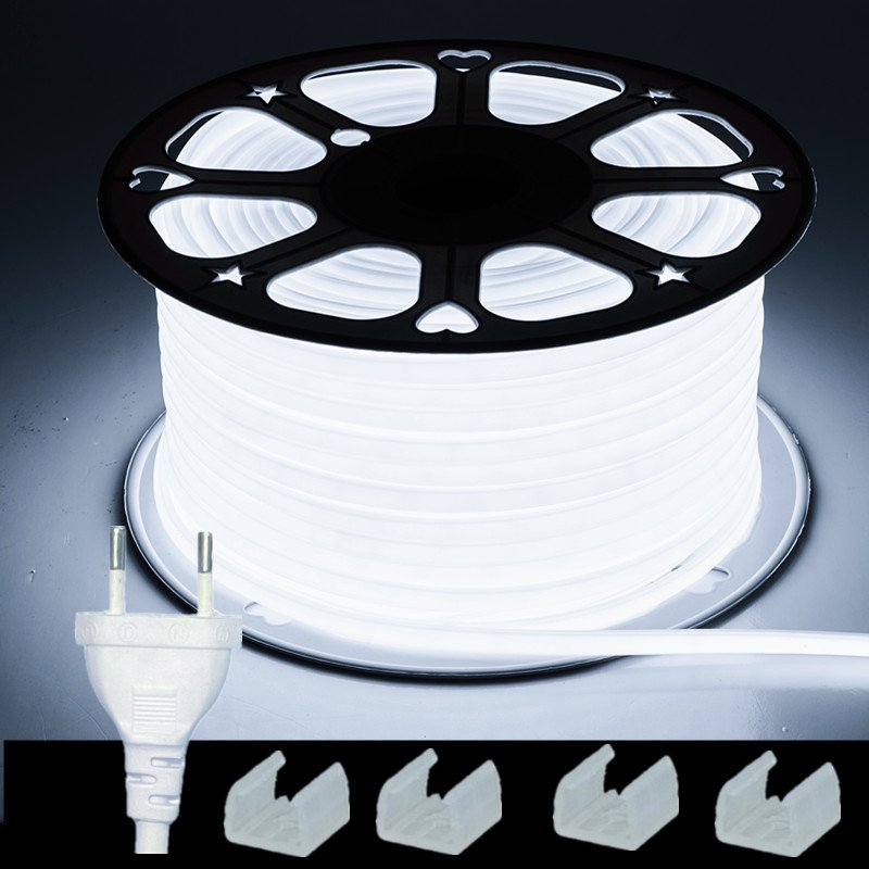 

Aswesaw светодиодная лента 220В тёплый белый 288 LEDs/m IP65
