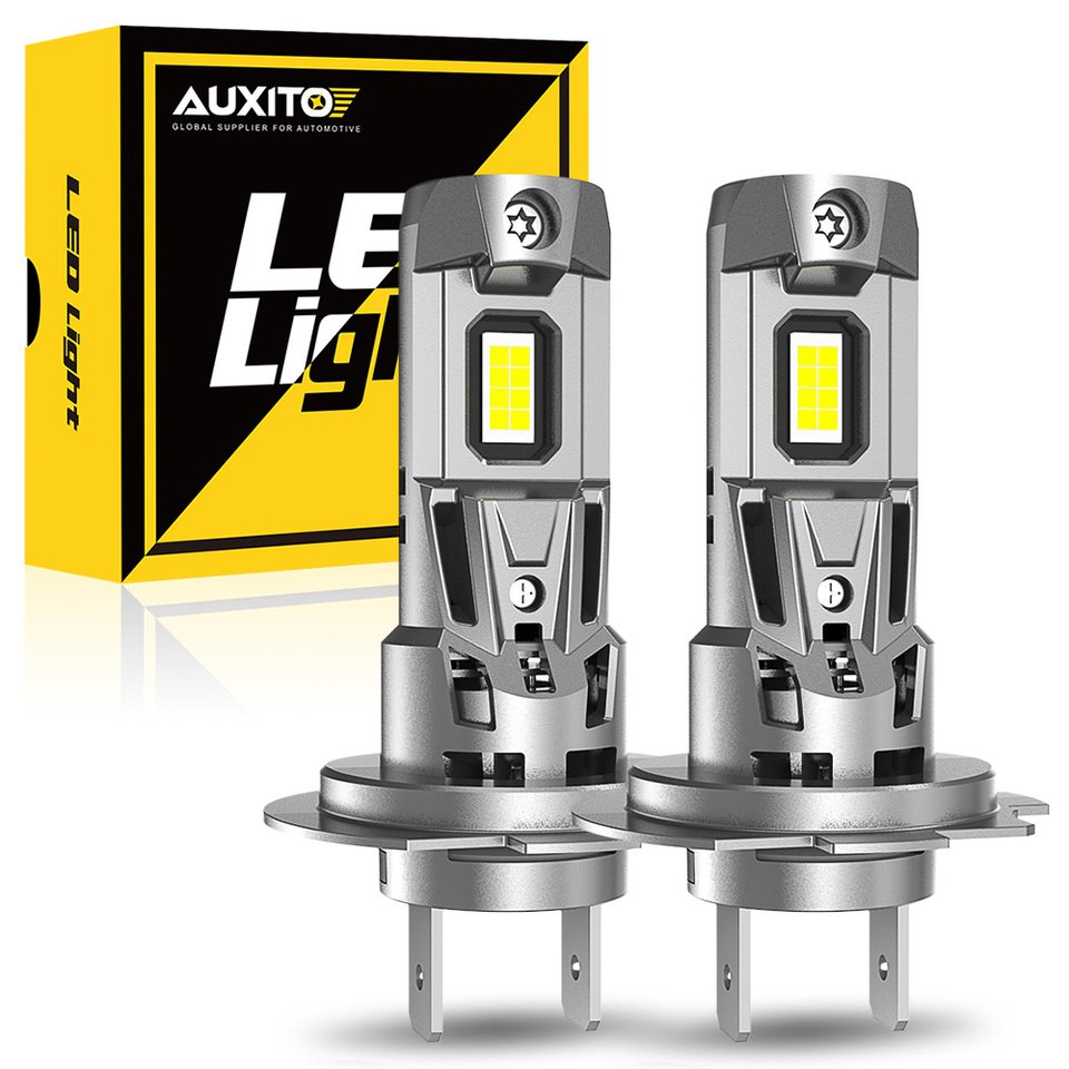 

AUXITO Mini H7 Светодиодные Лампы Для Фар, 2 Шт., 22000LM, 120 Вт, CANBUS, Без Ошибок, 6500K, Белый Turbo Faro Для Автомобилей