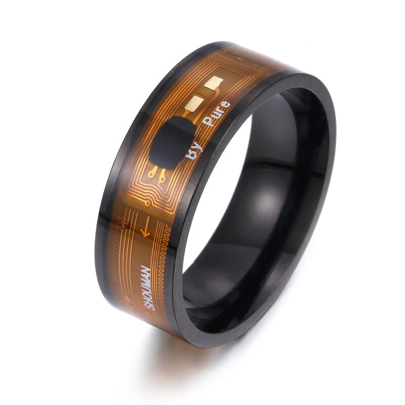 

Умное кольцо NFC Magic Ring Многофункциональное интеллектуальное кольцо для телефонов Android NTAG213 Цифровое кольцо на палец для мужчин, женщин, пар