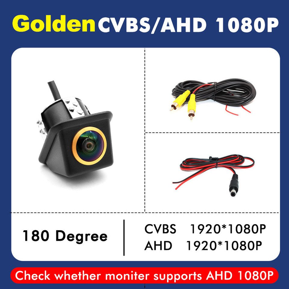 

Smartour 4K AHD 1080P Автомобильная камера заднего вида для парковки CCD HD Универсальный Золотой объектив 180 градусов Автомобильная камера заднего вида