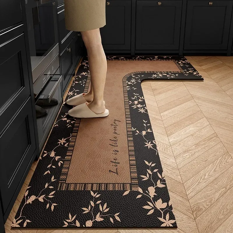 

Коврик для кухни Tapis коричневый L-образный