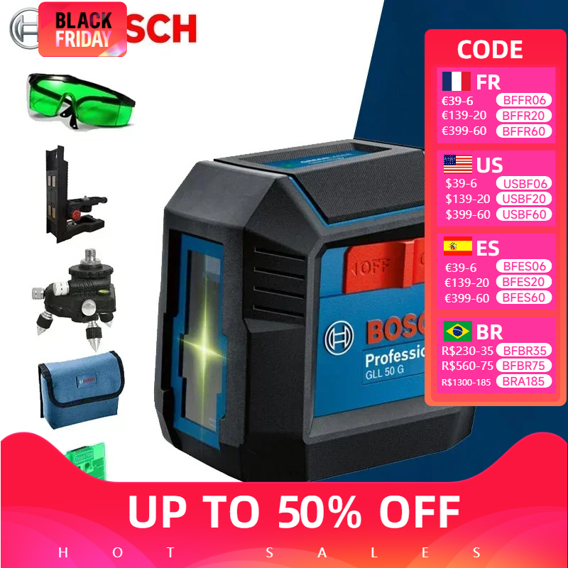 

Лазерный уровень Bosch GLL50G зеленый