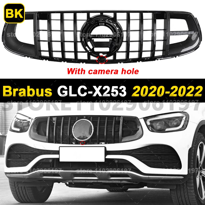

Для 2016-2019 2020-2022 X253 W253 GLC Mercedes Benz GLC200 GLC220 GLC260 GLC300 GLC43 GLC63 AMG GT Бампер Mesh Racing Grille