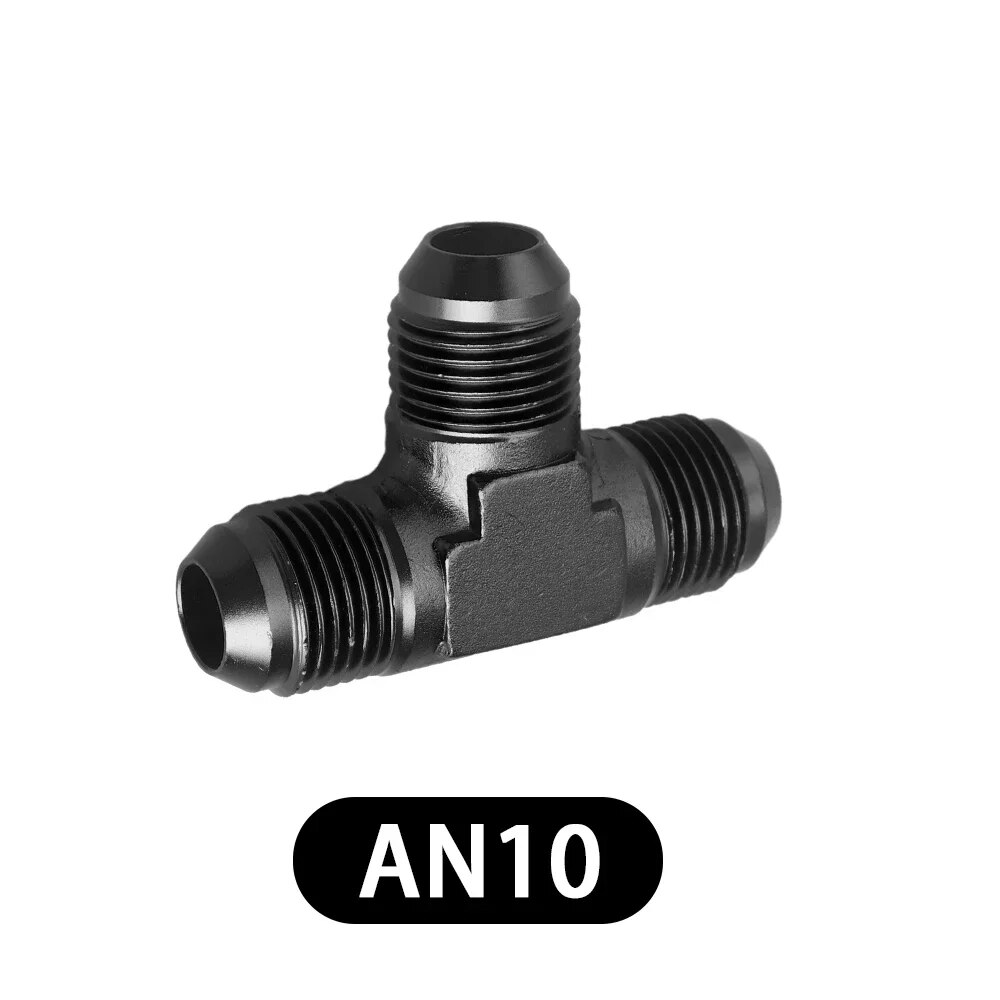 

Алюминиевая соединительная муфта, адаптер для шланга, тройник для шланга, T-образный адаптер, Соединительный фитинг, резьба AN4, AN6, AN8, AN10, AN12, черный/синий