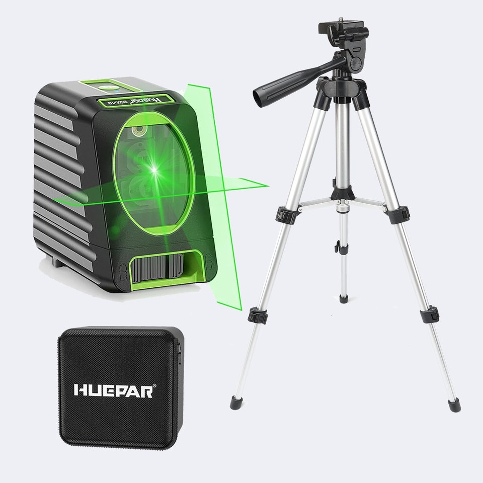 

Huepar Зеленый лазерный уровень Cross Line 0.65м