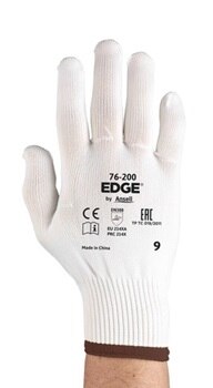 

Ansell EDGE 76-200 белые нейлоновые бесшовные перчатки (пара)