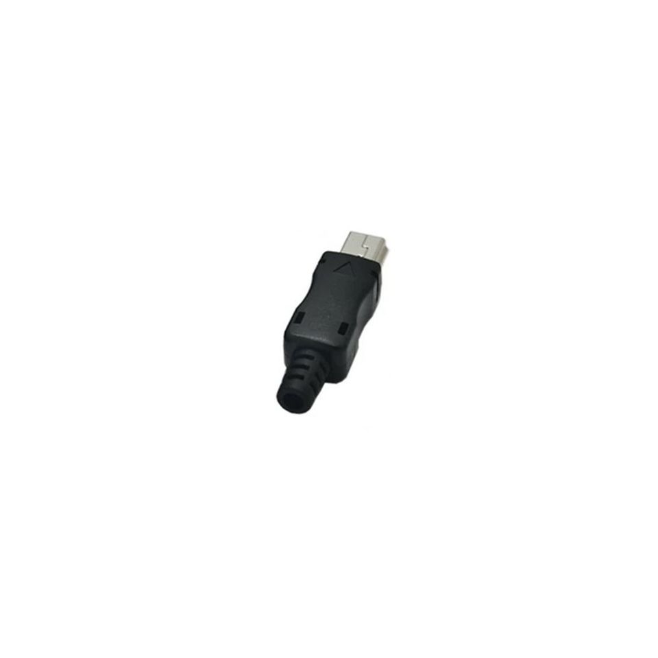 

5-контактный мини-USB-разъем DIY Mini USB-разъем, провод с пластиковой крышкой, 4 в 1, сборка штекера, разъем USB 2.0 Jack