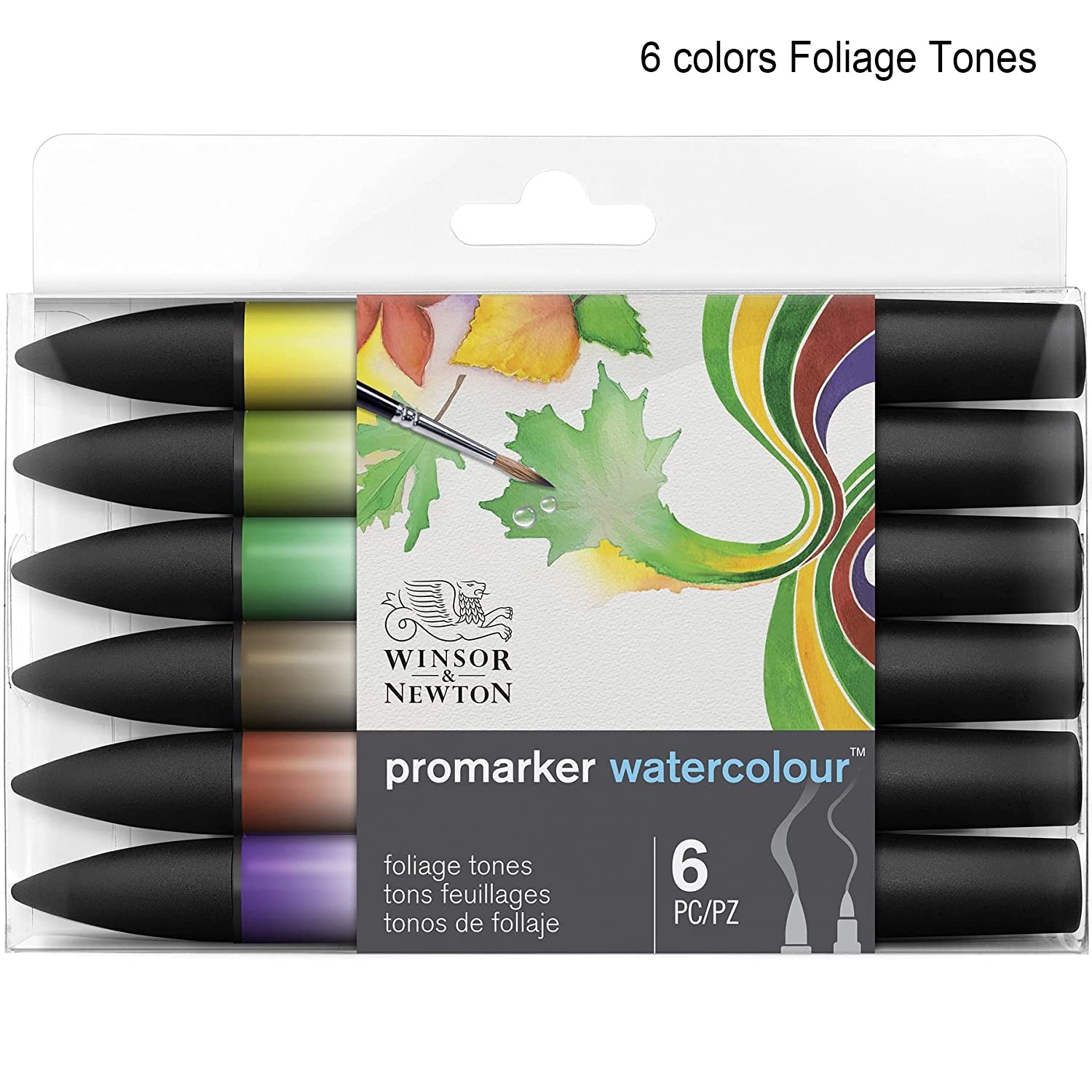 

Winsor & Newton Promarker Акварельные маркеры, двойные наконечники, 6 цветов
