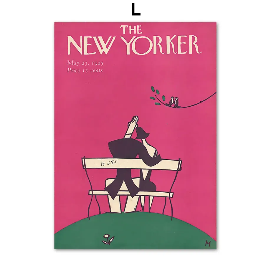 

Винтажный иллюстрационный постер New Yorker