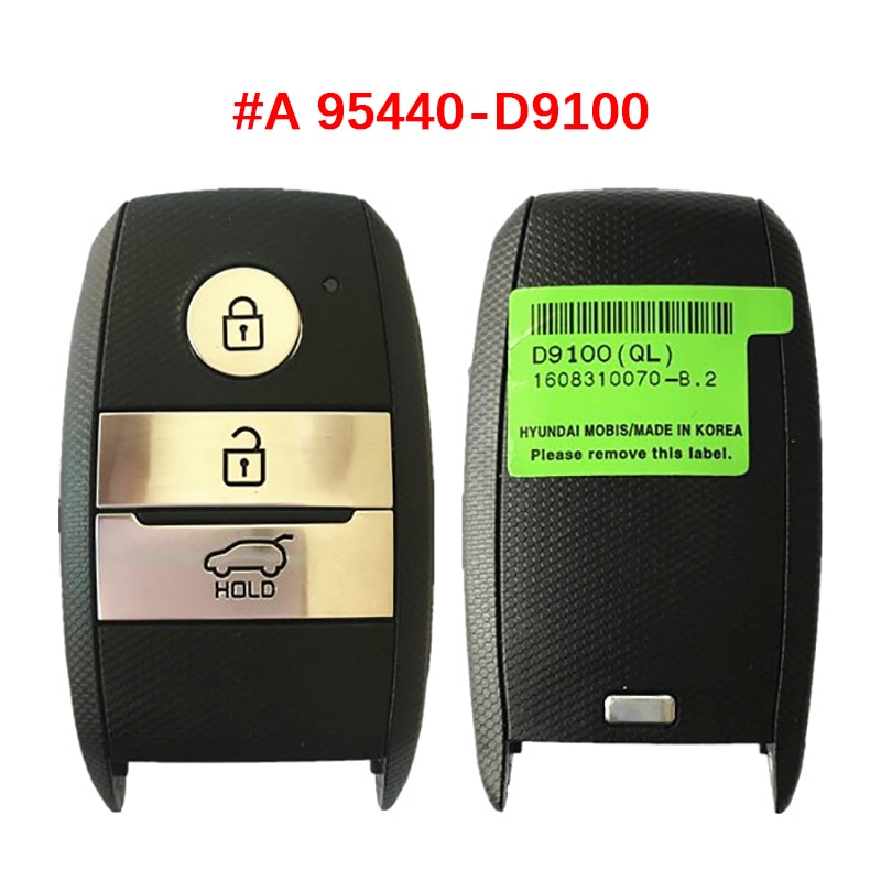 

Оригинальный кнопочный ключ 3/4 для Kia Sportage 2016 + Smart 95440-D9100 95440-D9000 95440-D9500 95440-D9510 95440-F1100