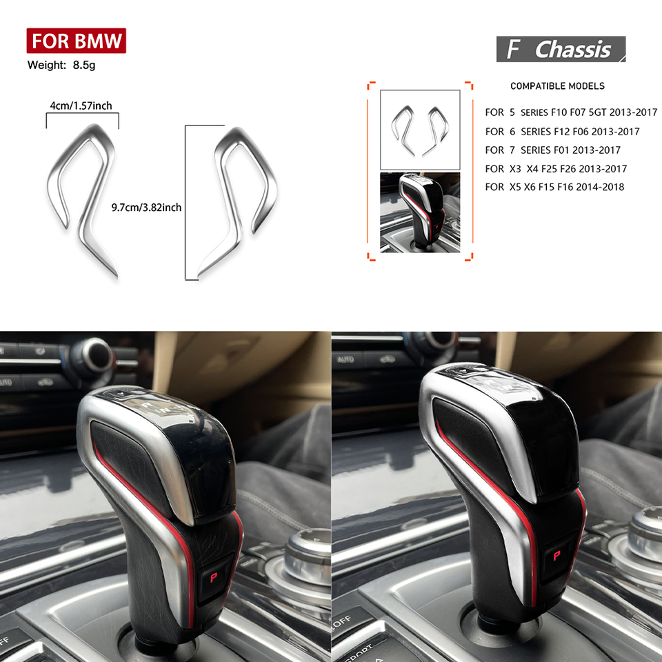 

LHD для BMW 5 6 7 серии F01 F06 F07 F10 F12 X3 X4 F25 F26 X5 X6 F15 F16 Ручка переключения передач из углеродного волокна Аксессуар для головки рычага переключения передач