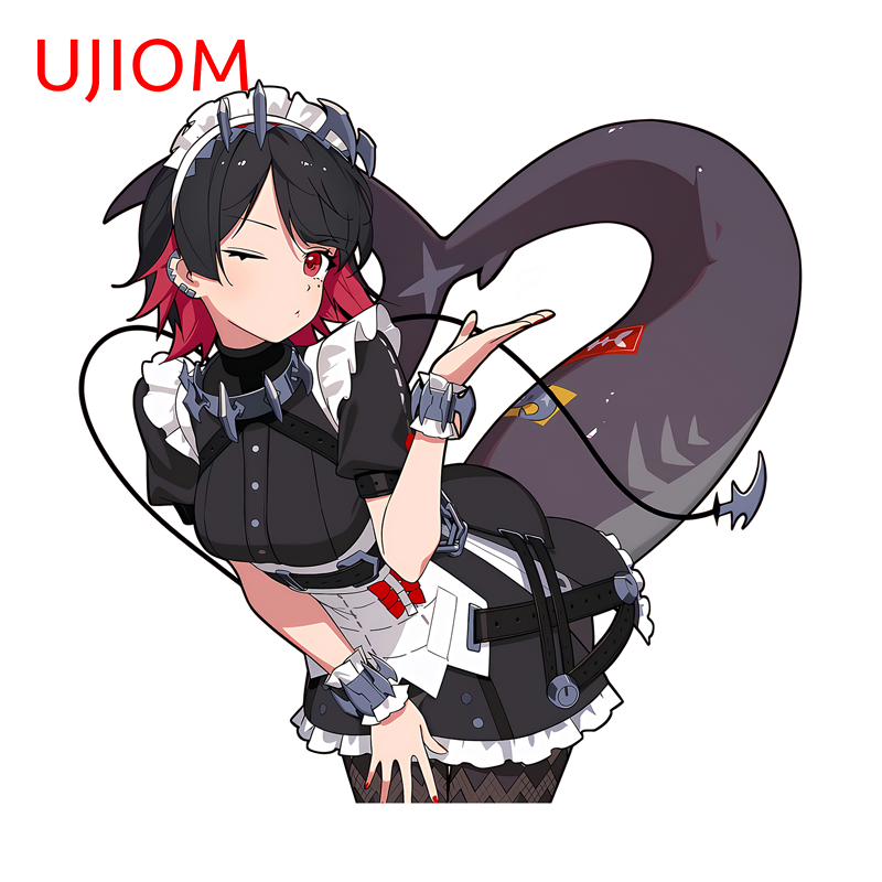 

UJIOM Kawaii Shark Girl стикер на стену модный интересный креативный Эллен Джо высокое качество наклейка украшение кухонного шкафа