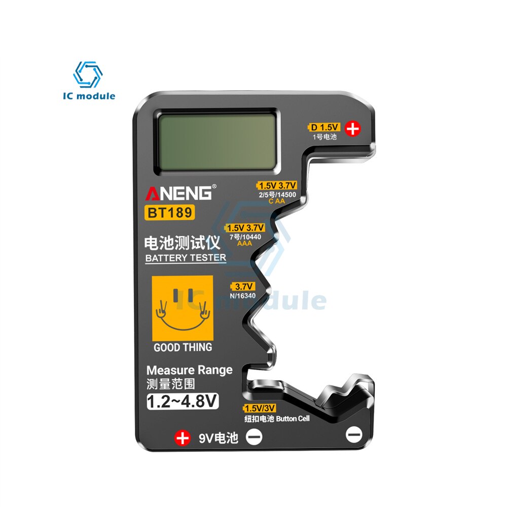 

Тестер Аккумуляторов ANENG BT189, 9 В, N, D, C, AA, AAA