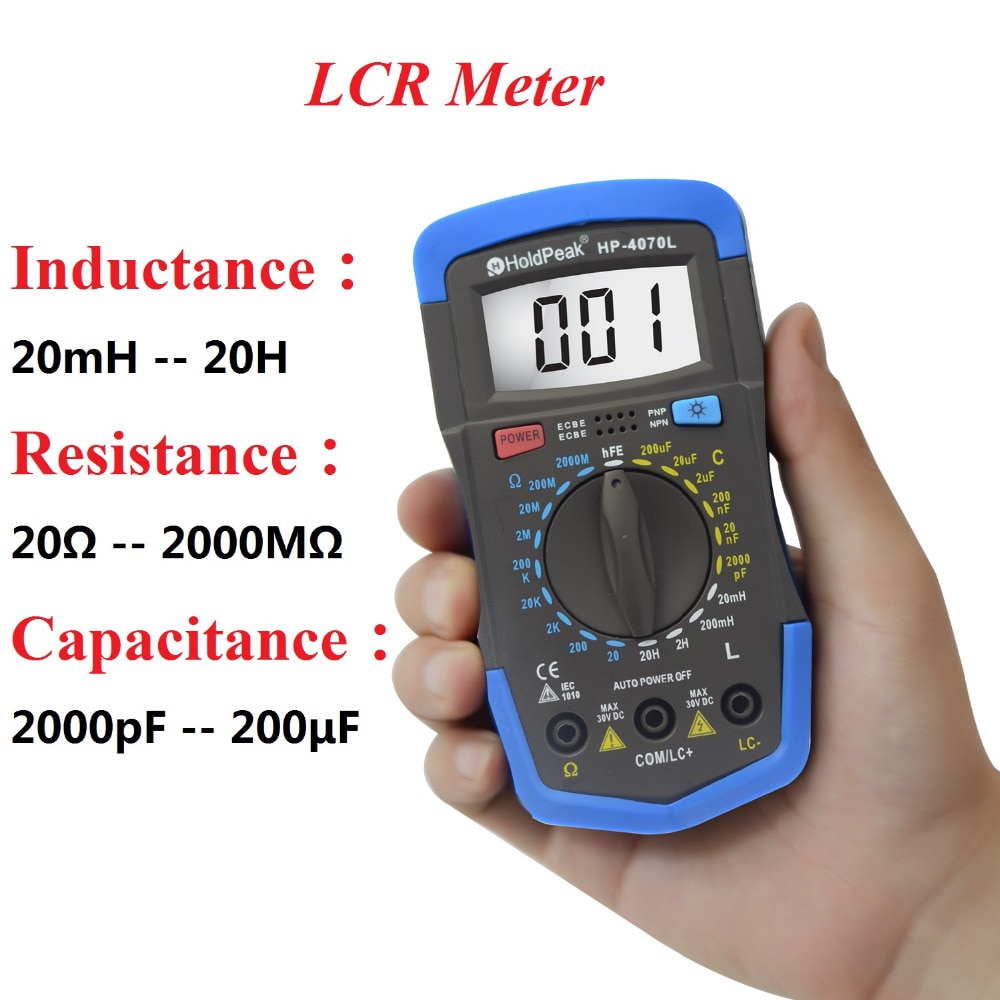 

HoldPeak HP-4070L Цифровой емкостной мультиметр