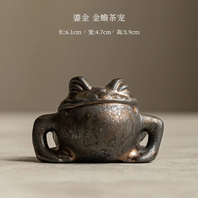 

Керамическая фигурки для чаепития Golden Toad Tea Pet