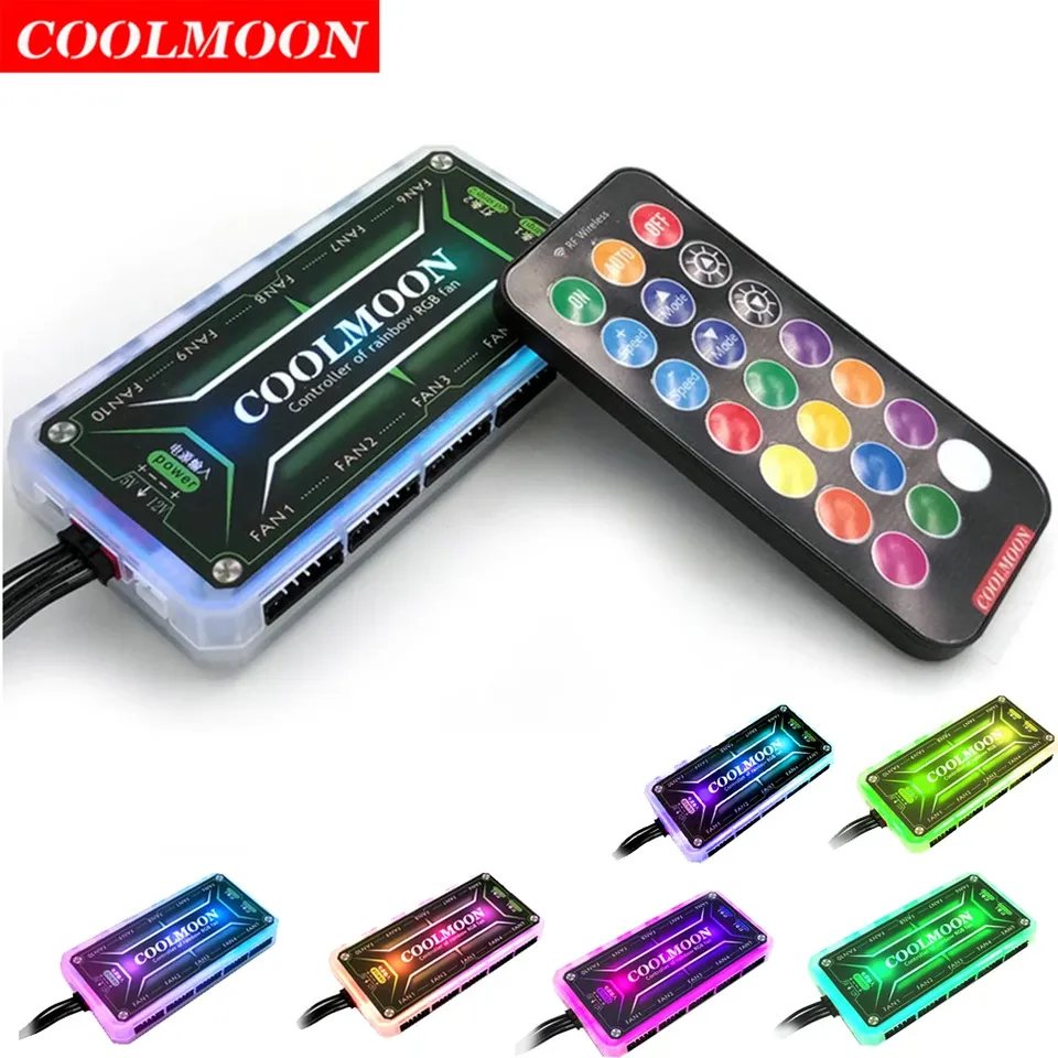 

COOLMOON RGB контроллер 12В 5А 6 контактов