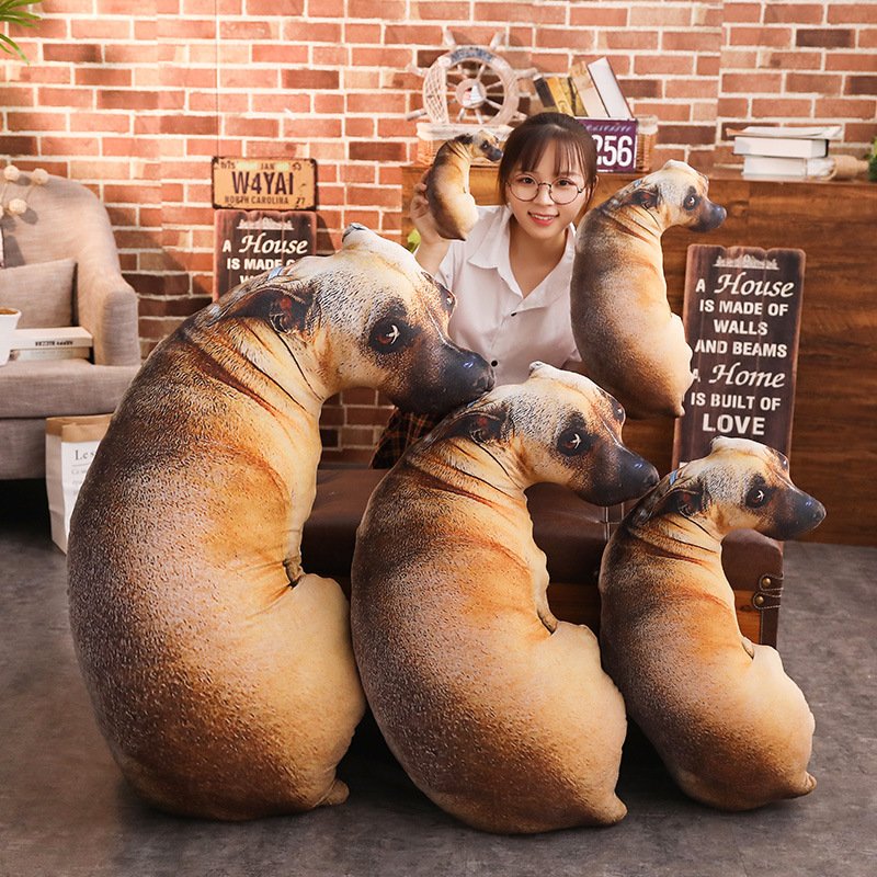 

Декоративные подушки с 3D рисунком собаки, полиэстер/хлопок