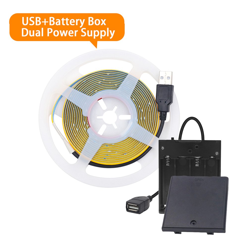 

RGBCW COB светодиодная лента USB 320 LED/м
