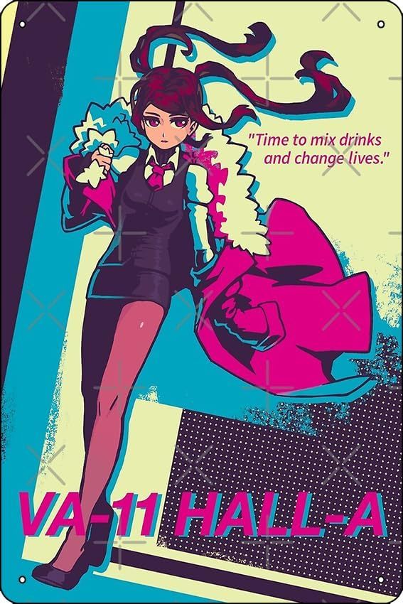 

Металлическая вывеска Jill (VA-11 Hall-A) 8x12 дюймов