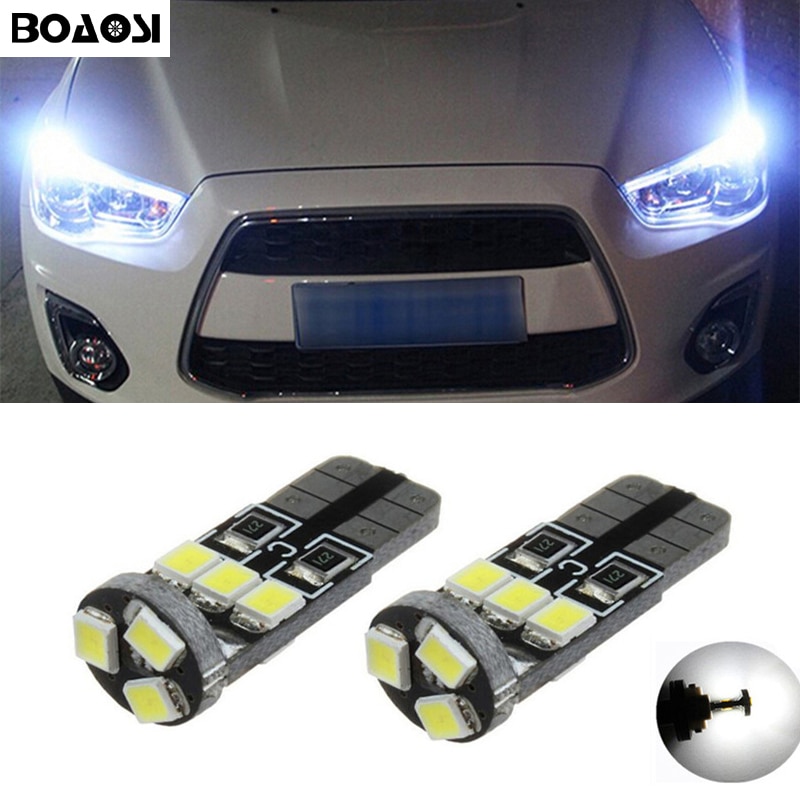 

Габаритный фонарь BOAOSI 2x Canbus T10 W5W, парковочный фонарь для Mitsubishi asx lancer 10 outlander 2013 pajero l200 Expo