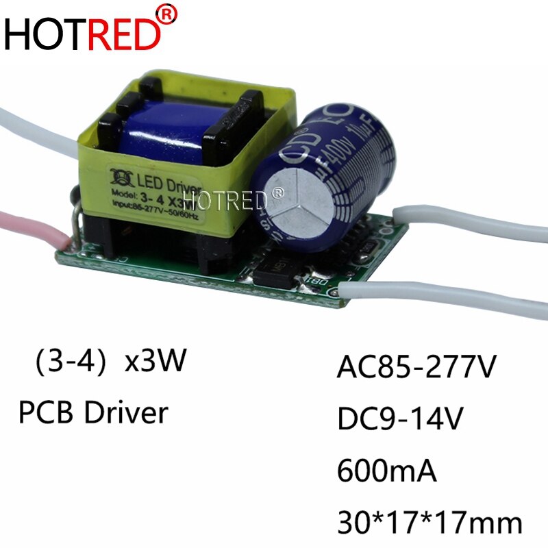 

Трансформатор HotRed 10 шт., 9-12 Вт, постоянный ток, для ламп E27/GU10/E14/B22