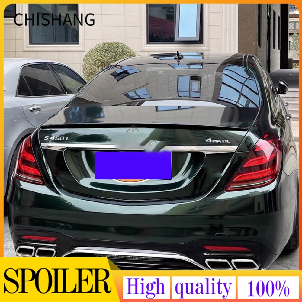 

Спойлер из АБС-пластика, губа багажника для Mercedes W222, 4-дверный седан 2016-2020 S350 S400 S450 S500 S600