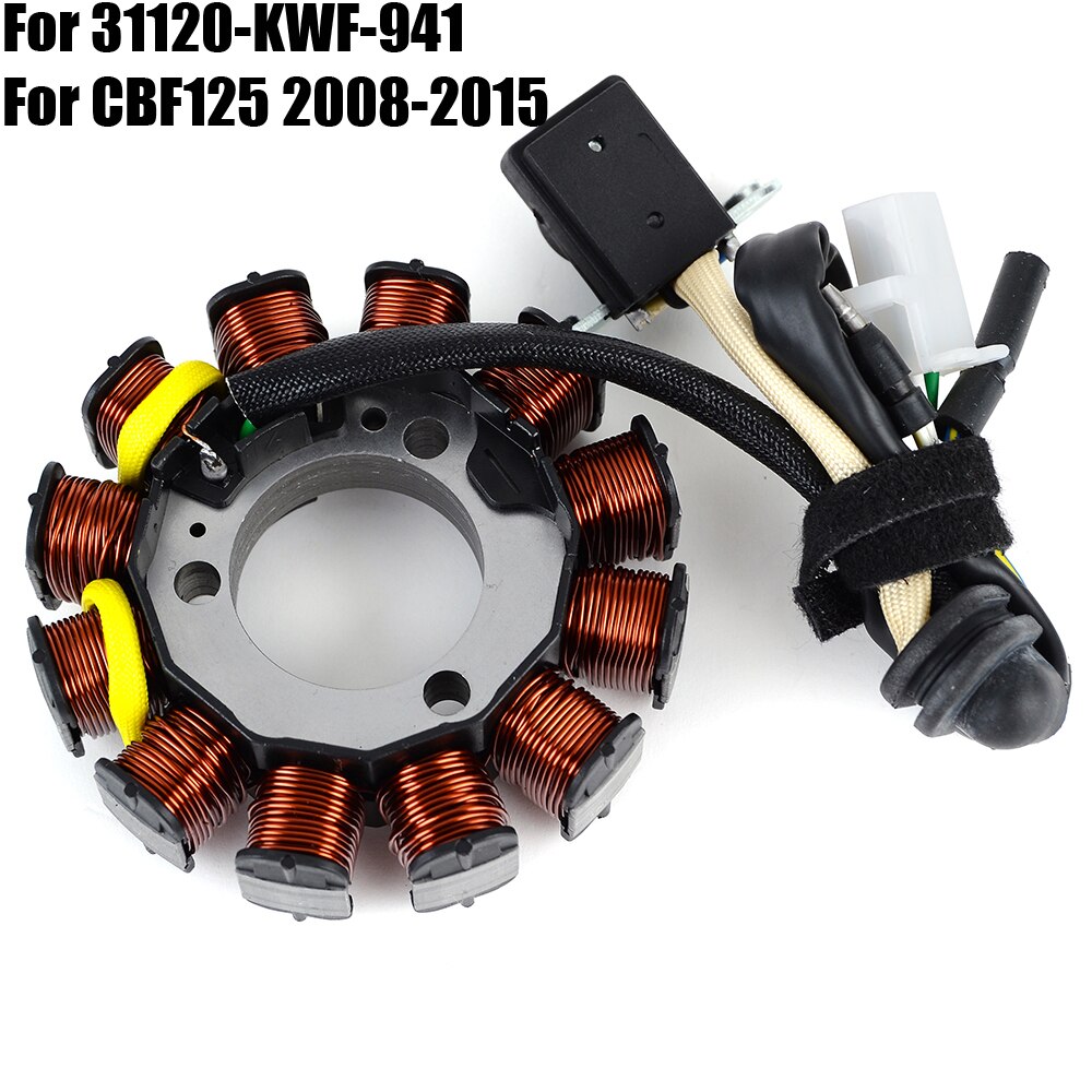 

Катушка статора для Honda CBF125 2008-2015 2014 2013 2012 2011 2010 2009 31120-KWF-941, катушка магнитного генератора мотоцикла CBF 125