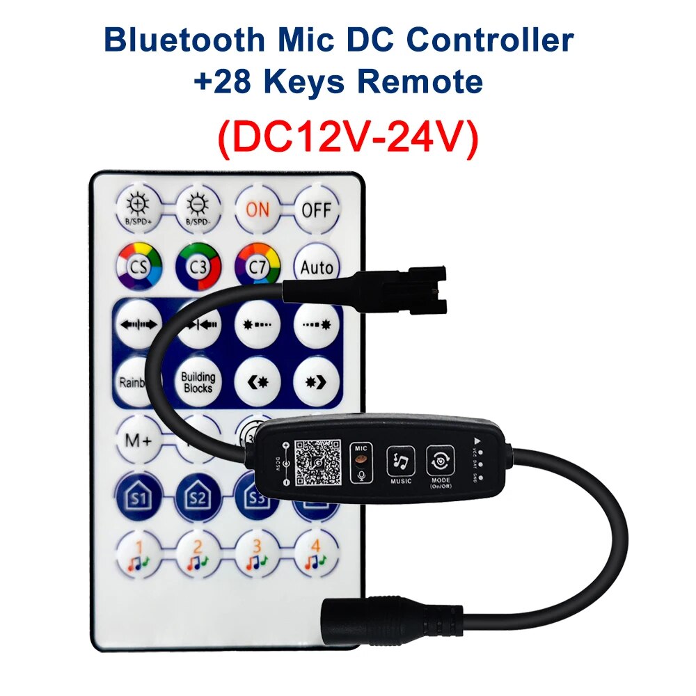 

FUNZENXIN RGB контроллер WS2811 WS2812B Bluetooth 28 клавиш