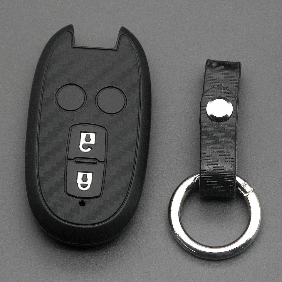 

Карбоновый чехол jingyuqin Smart Key для Suzuki Stingray Wagon R Hustler MH23S MH34S Alto Spacia Solio FOB с дистанционным управлением без ключа, Стайлинг автомобиля