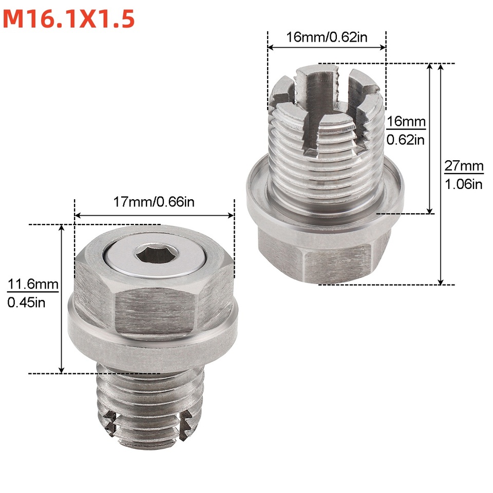 

M12.1 x 1.25/1,5/1,75, M14.1 x 1.25/1.5, M16.1/M18.1 x1,5 Саморезная пробка слива масла с уплотнительным кольцом, гаечным ключом, комплект для ремонта пановой резьбы