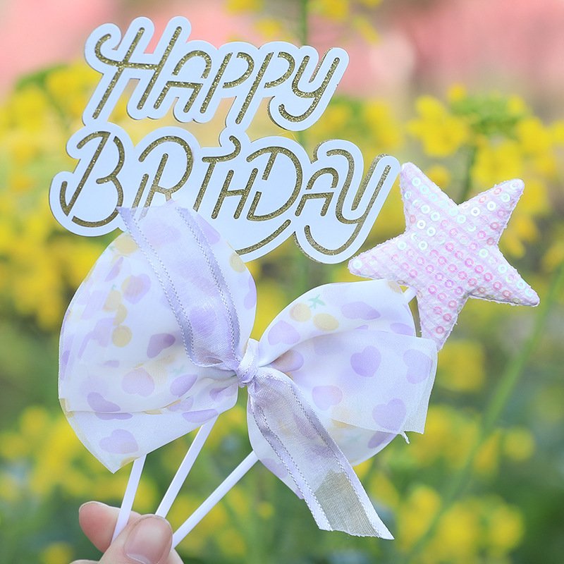 

Cake Topper Jeyomerry Радужный бант, звезда, бабочка