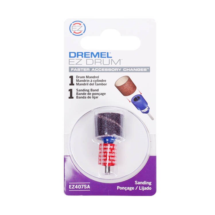 

Dremel EZ407SA EZ аксессуары для барабана 1/2 "EZ Lock шлифовальный барабан, набор наконечников для Dremel, роторные абразивные инструменты, полировка металла