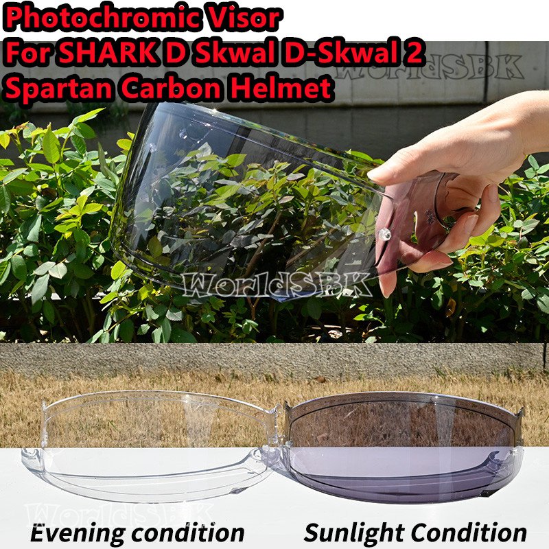 

Фотохромный козырек для SHARK D Skwal D-Skwal 2, спартанский козырек для шлема, анфас, Viseira Capacete, детали гоночного шлема