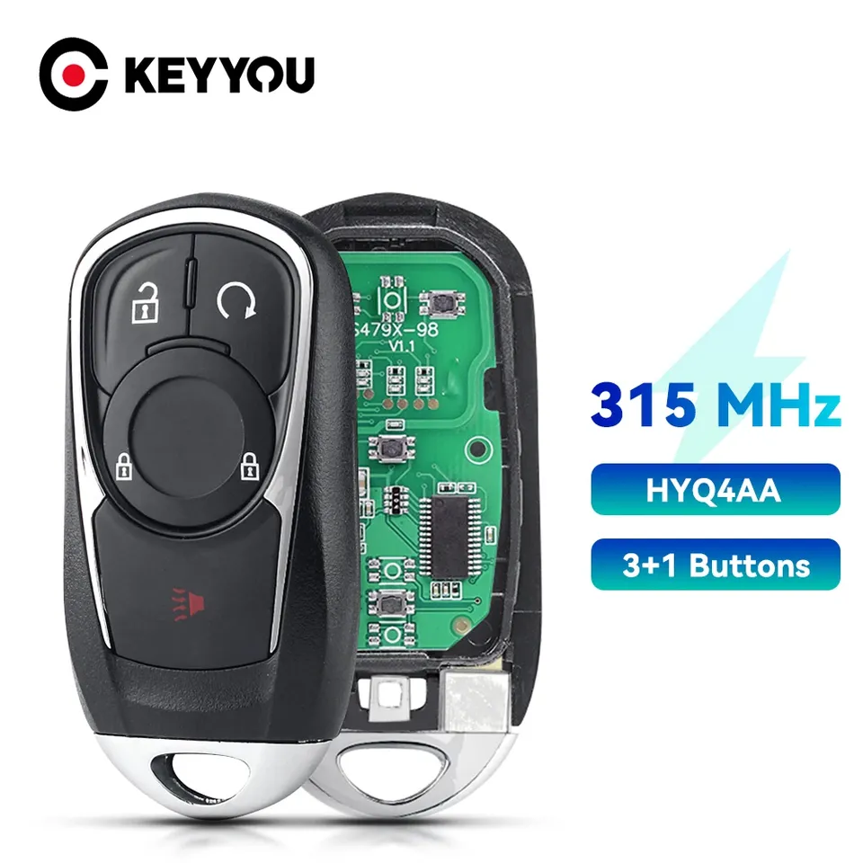 

KEYYOU Smart Promixity дистанционный ключ-брелок от машины 315/433MHz ID46 для Buick LaCrosse Envision Encore HYQ4EA/HYQ4AA 2017 2018 2019