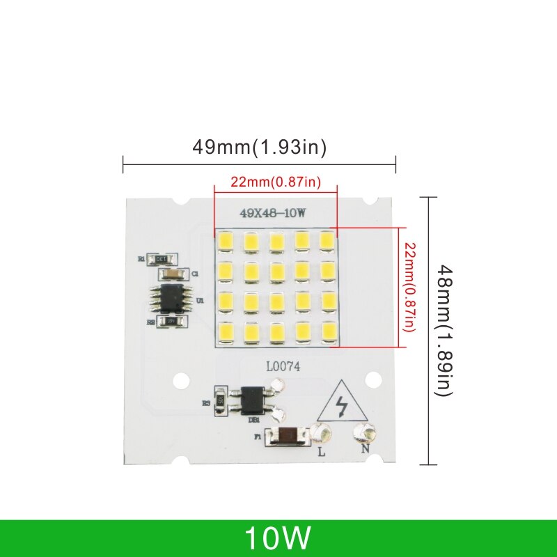 

Светодиодный чип LARZI 2835SMD для прожектора 10-100Вт