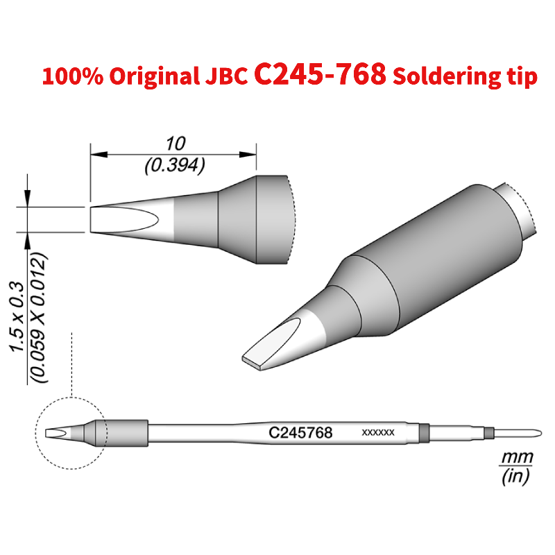 

Сварочные наконечники JBC C245 серия