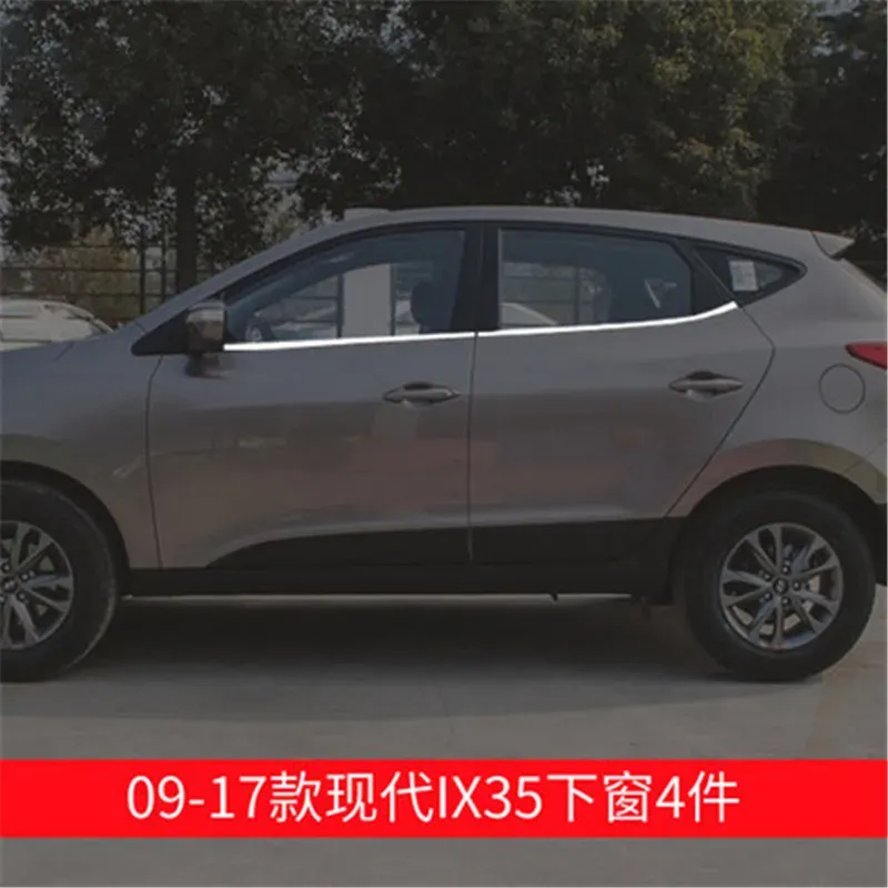 

Отделка двери окна из нержавеющей стали для Hyundai ix35 2009-2017, автомобильный Стайлинг