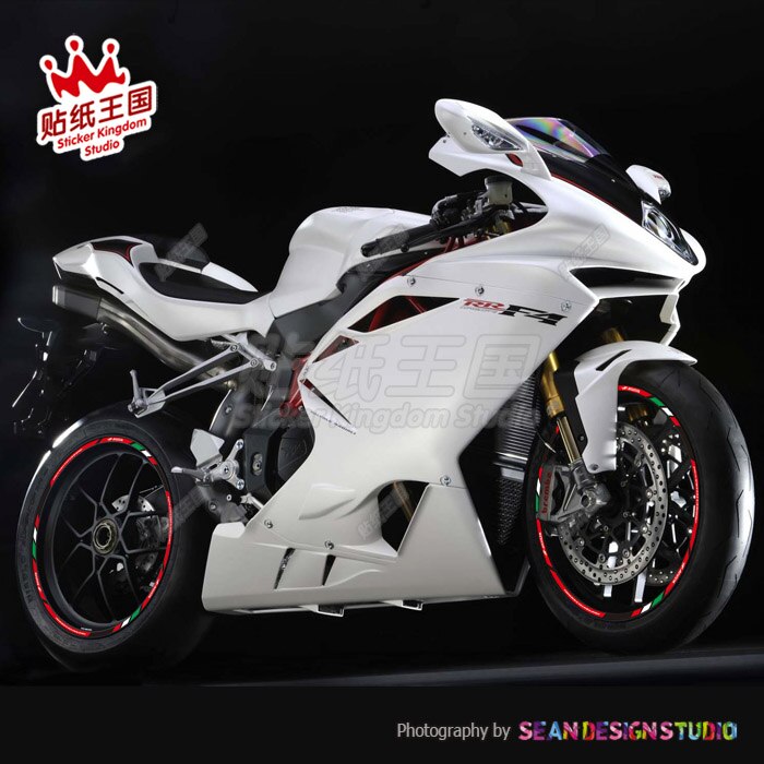 

1 Набор для мотоцикла MV Agusta Brutale 750 910 800 675 1090 F3 F4 RR, 2 колеса, обод, водонепроницаемые светоотражающие наклейки