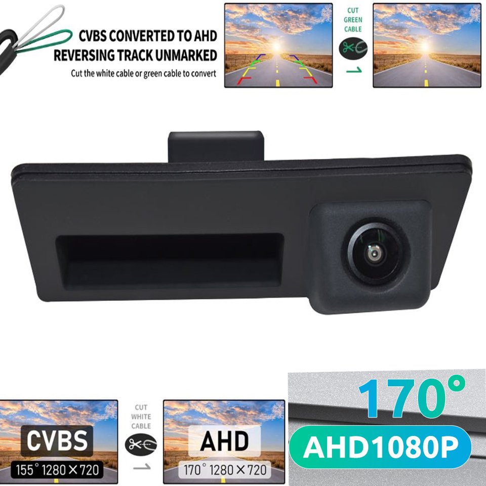 

170-градусный переключатель CVBS 1080P AHD, автомобильная камера заднего вида для VW Passat Golf Polo Jetta Tiguan Touareg B6 B7 Audi A3 A4 A5 A6 S5