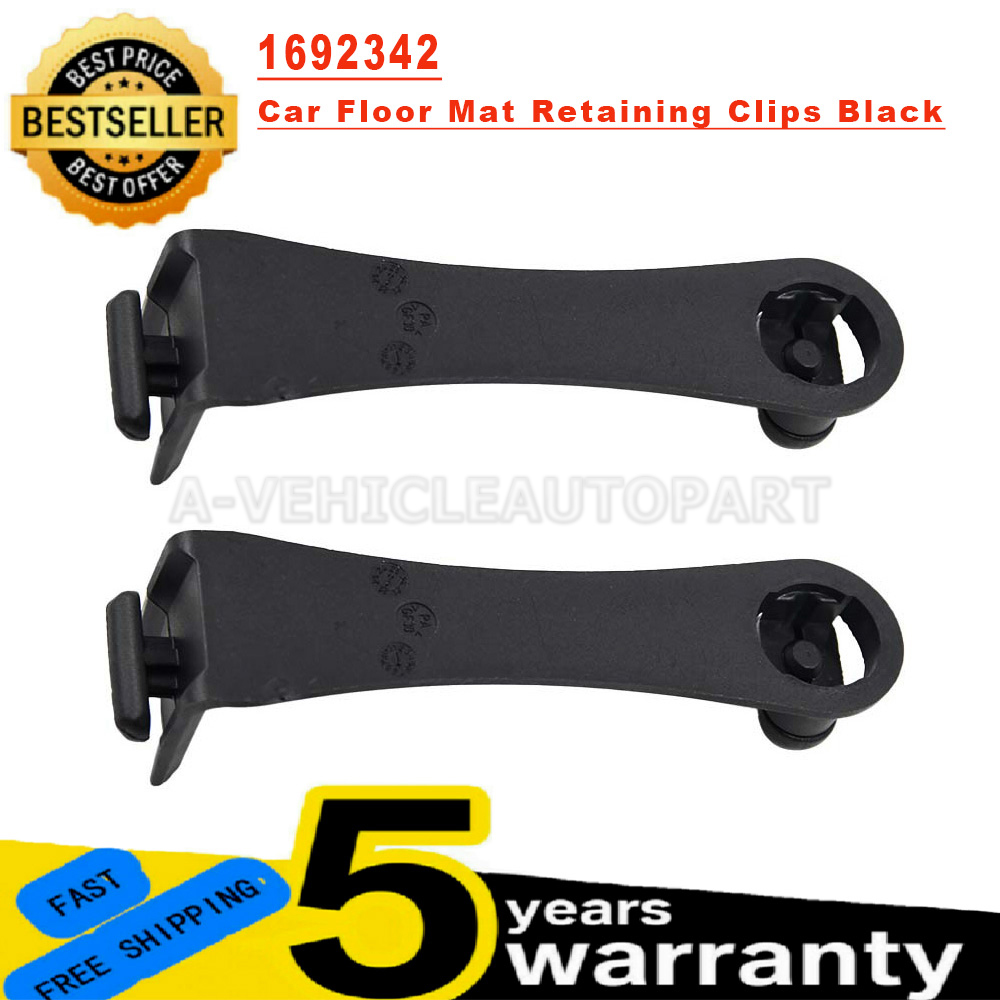 

2X черные автомобильные напольные зажимы 1692342 1231446 для Ford Fiesta Focus C-Max Kuga Mondeo Galaxy S-Max