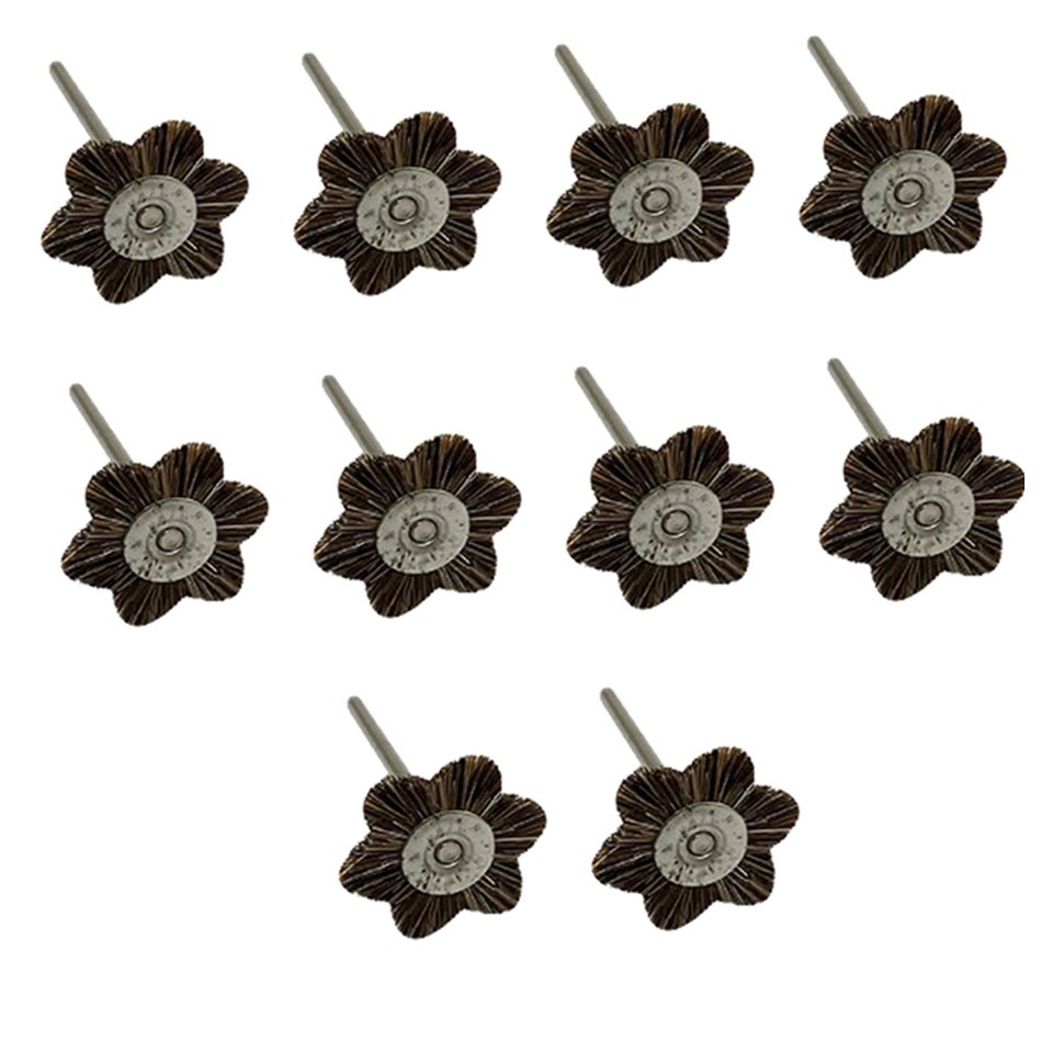 

Аксессуары Dremel, 10 шт., шестигранная восьмиугольная щетка, ювелирное колесо для шлифовального станка, вращающийся инструмент для мини-дрели, полировки