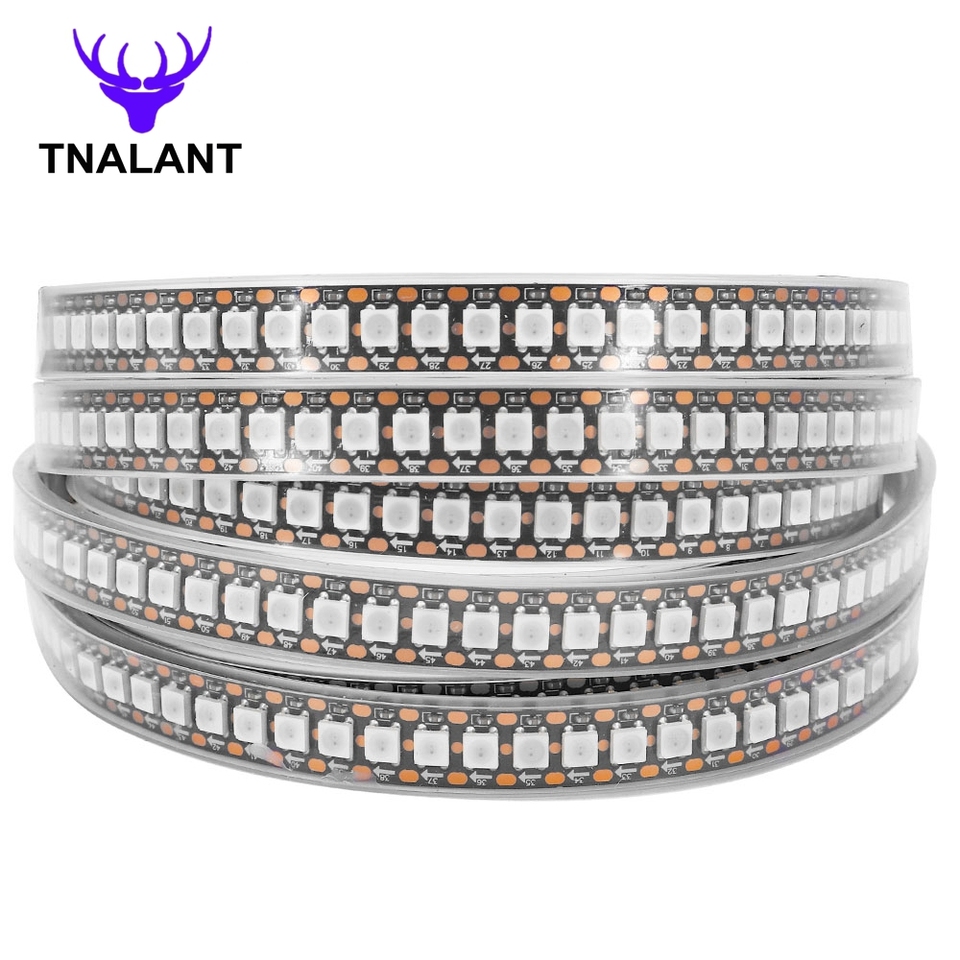

WS2812B Индивидуально адресуемая светодиодная лента WS2812 5050 RGB Smart Pixels Led Light 30/60/74/96/144 светодиодов/м IP30/65/67 DC5V