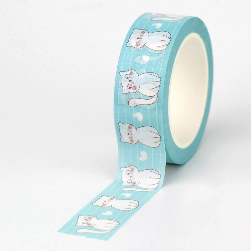 

Декоративная лента GREATHOPE WASHI TAPE с кошками 10 м